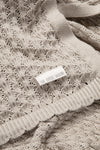 Scallop Pointelle Blanket-Fawn