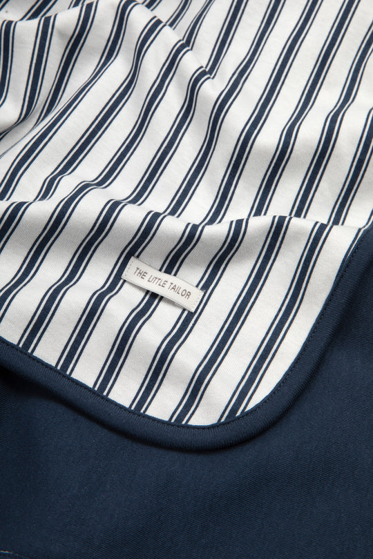 Jersey Blanket - Navy Stripe