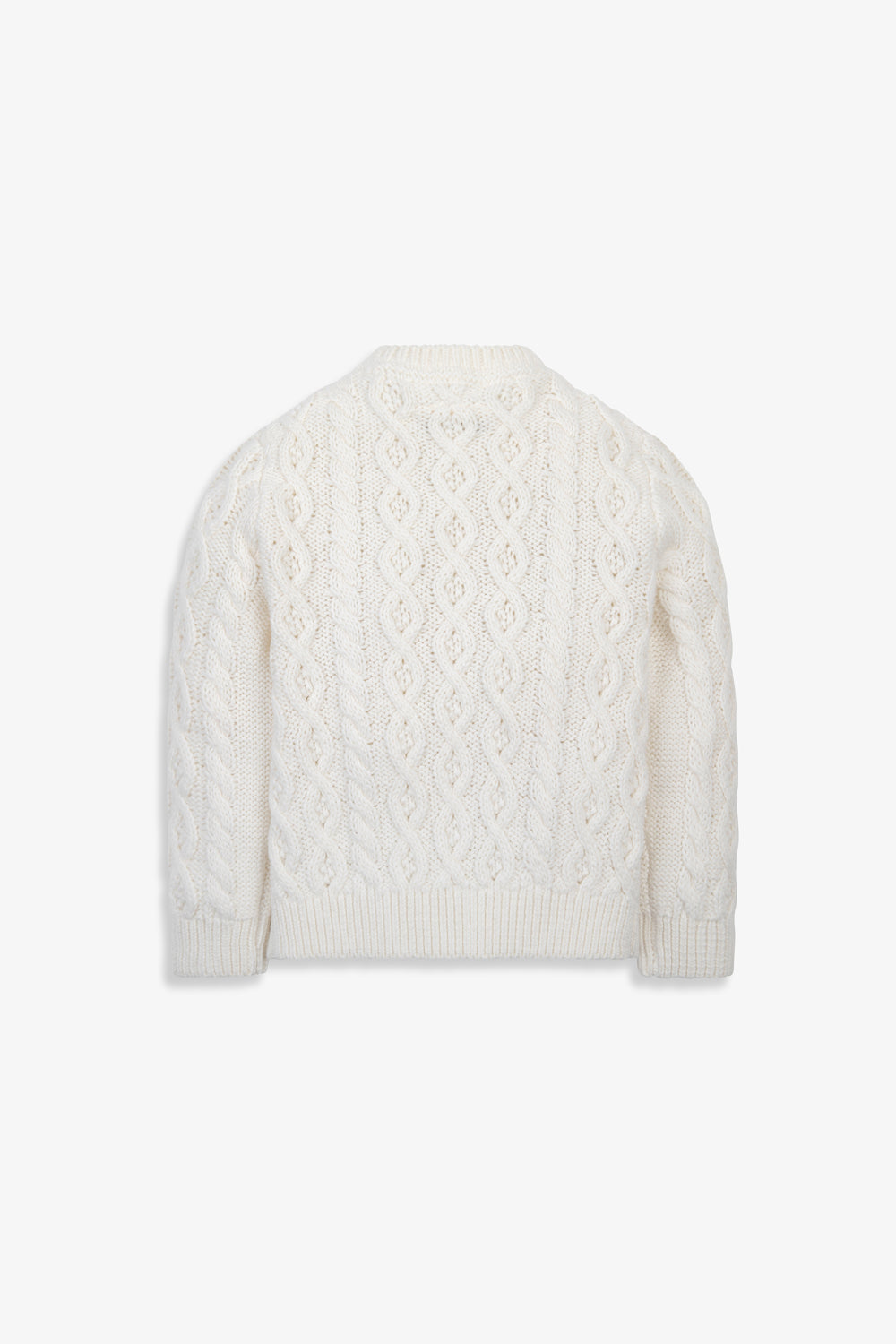 Calico Cream Fisherman Cable Cardigan