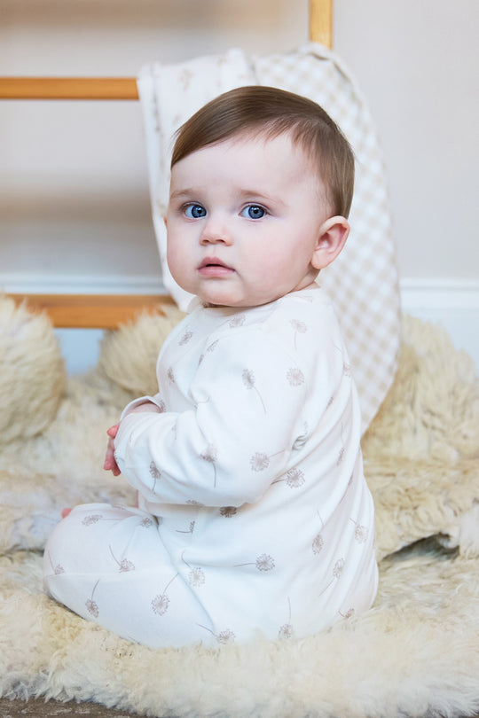 Baby Front Zip Soft 100% Cotton Sleepsuit