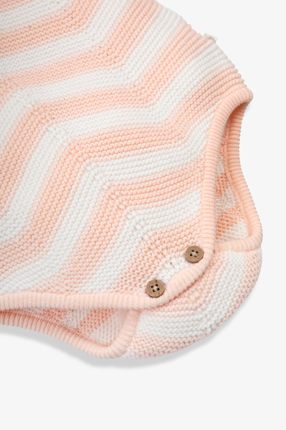 Baby Chevron Design Knitted  Cotton Romper