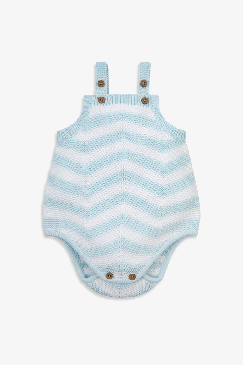 Baby Chevron Design Knitted  Cotton Romper