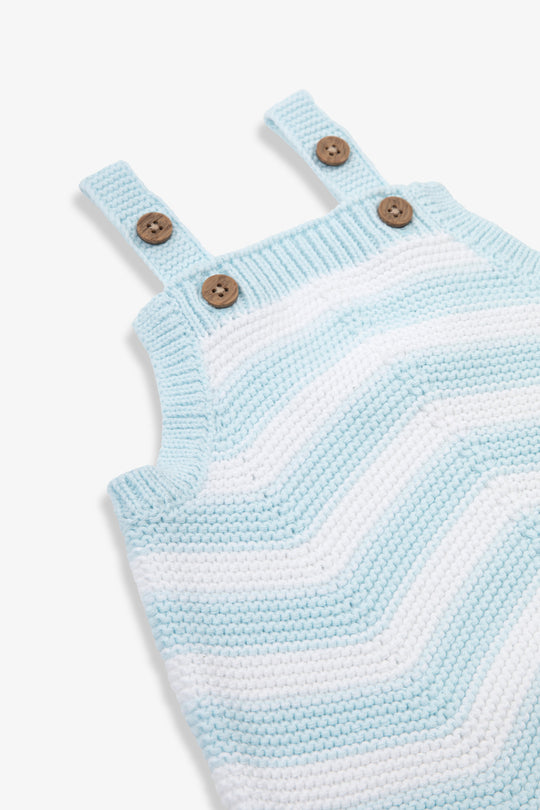 Baby Chevron Design Knitted  Cotton Romper