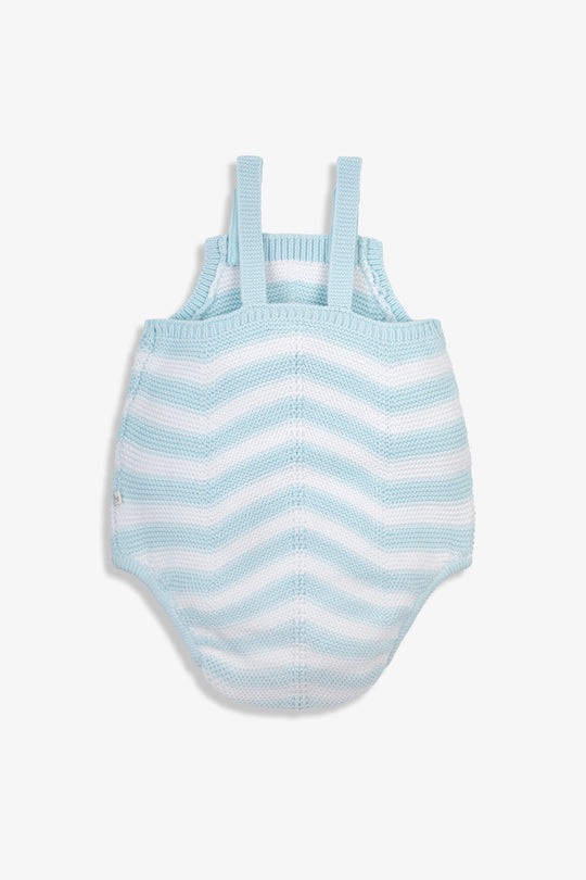 Baby Chevron Design Knitted  Cotton Romper