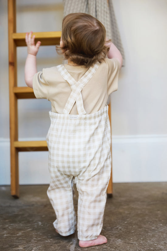 Baby Woven Dungaree and T-Shirt Set