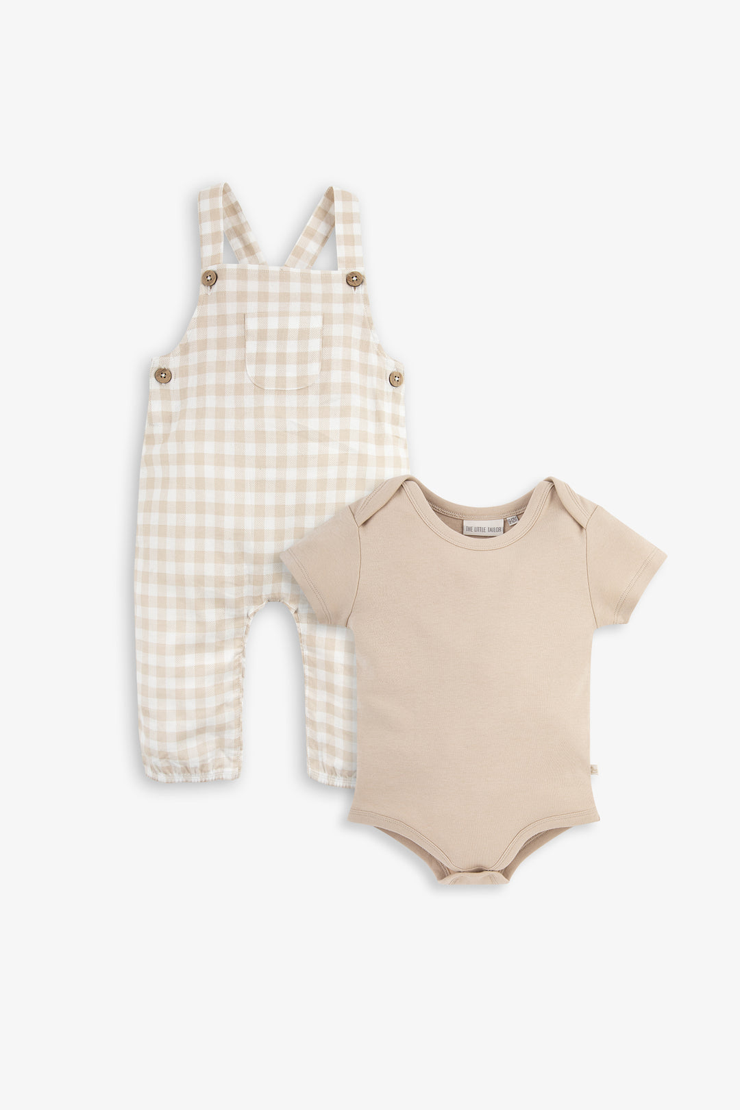 Baby Woven Dungaree and T-Shirt Set