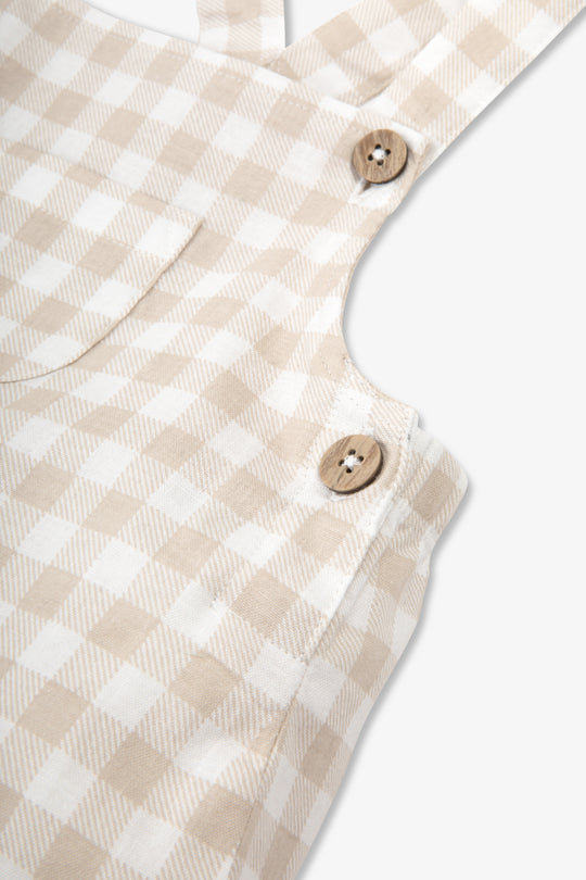 Baby Woven Dungaree and T-Shirt Set