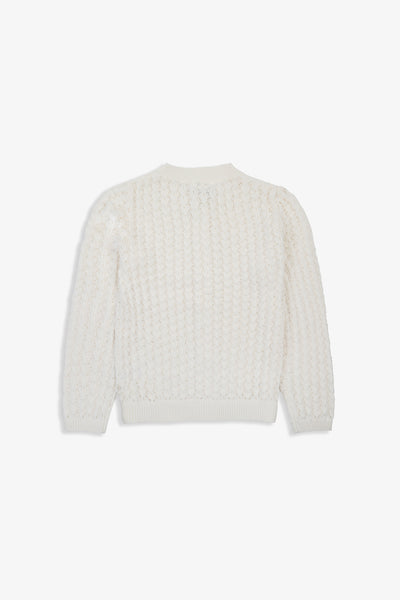 Calico Cream Kids Pointelle Cardigan