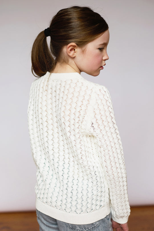 100% Cotton Scallop Design Pointelle Kid&