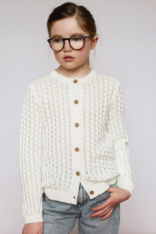 100% Cotton Scallop Design Pointelle Kid&