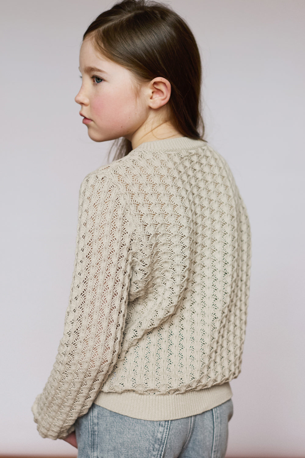 100% Cotton Scallop Design Pointelle Kid&