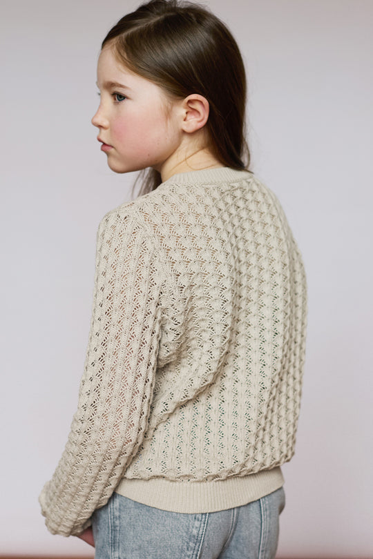100% Cotton Scallop Design Pointelle Kid&