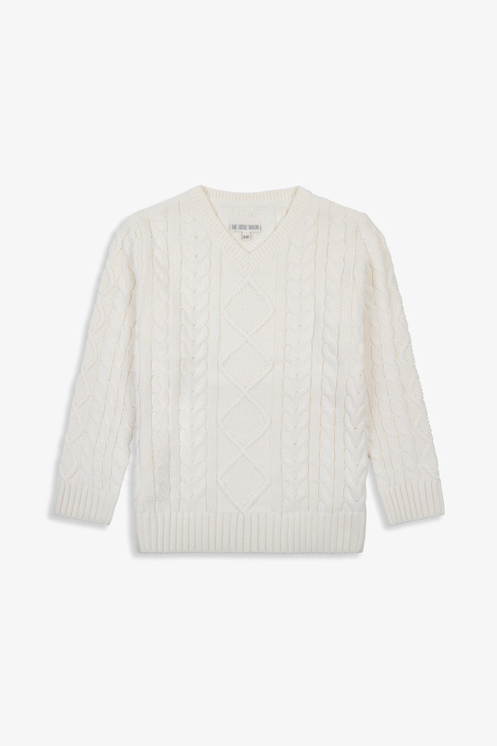 Fisherman Cable Knit Cotton Kids Jumper