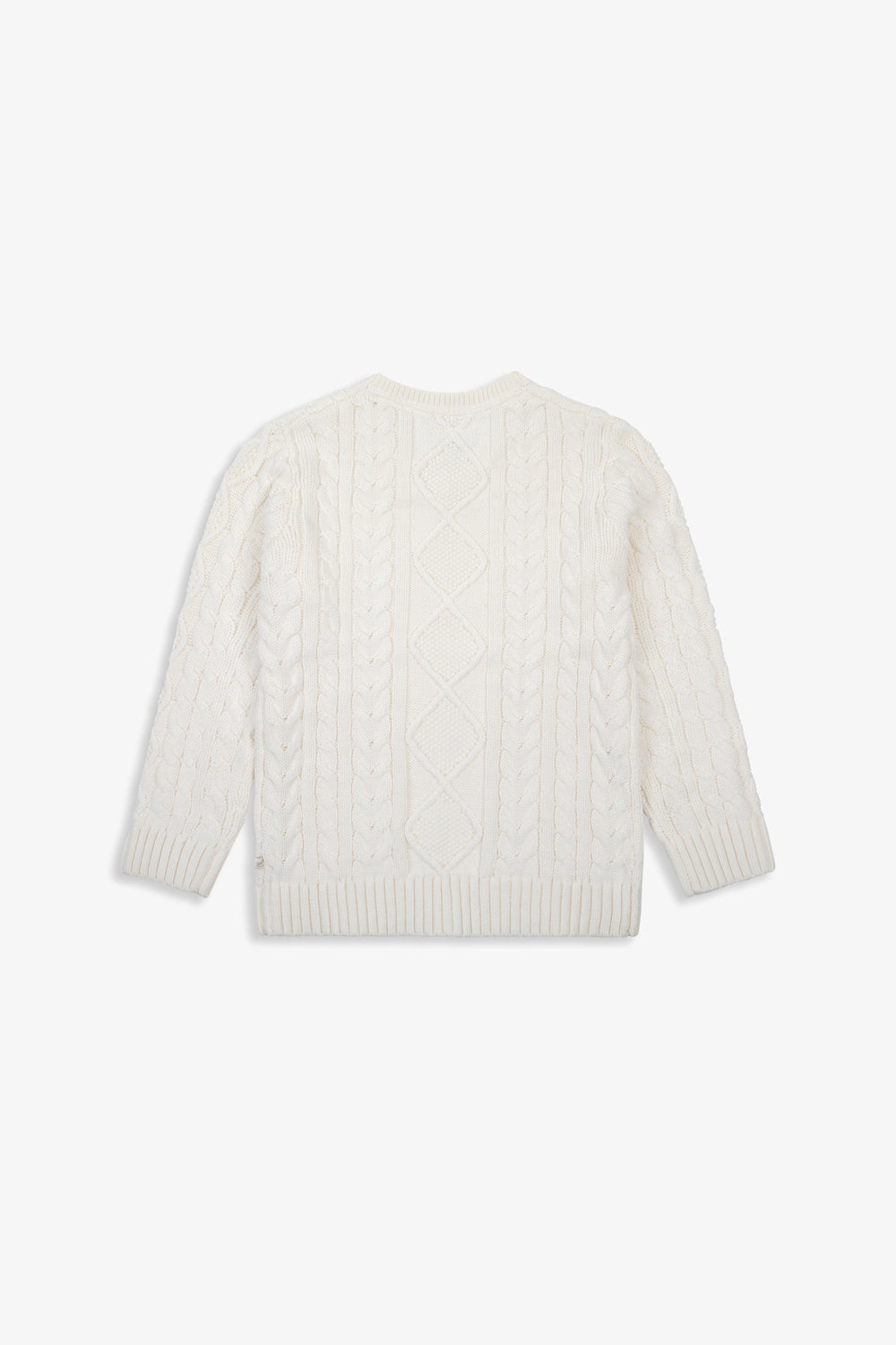 Fisherman Cable Knit Cotton Kids Jumper