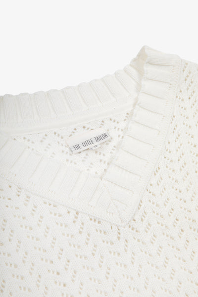 100% Cotton Ladies Pointelle Jumper