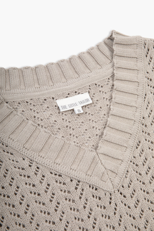 100% Cotton Ladies Pointelle Jumper