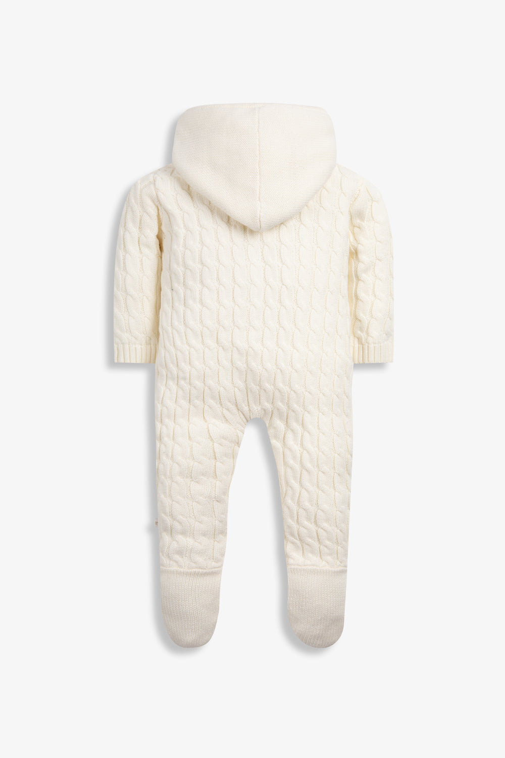 Cream Lined Knitted Pramsuit