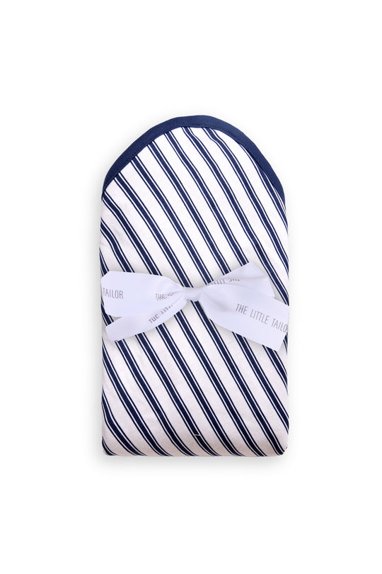 Jersey Blanket - Navy Stripe