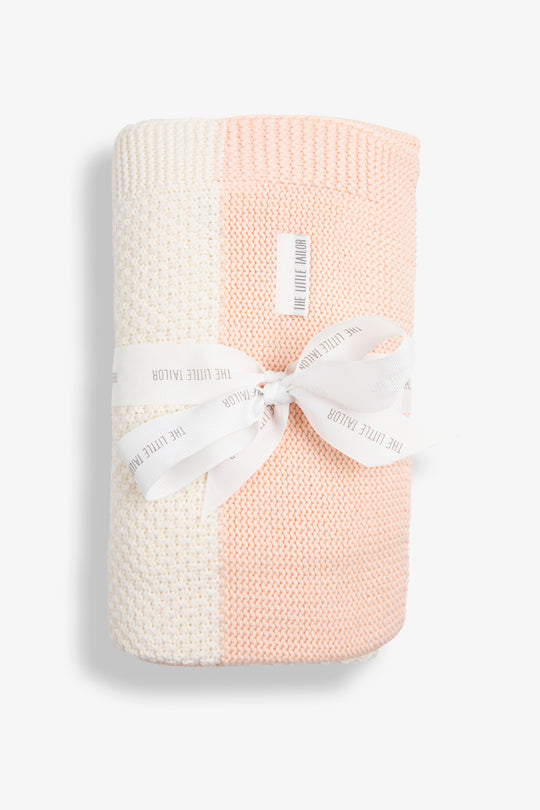 Pink/ Cream Stripe Shawl (PK)