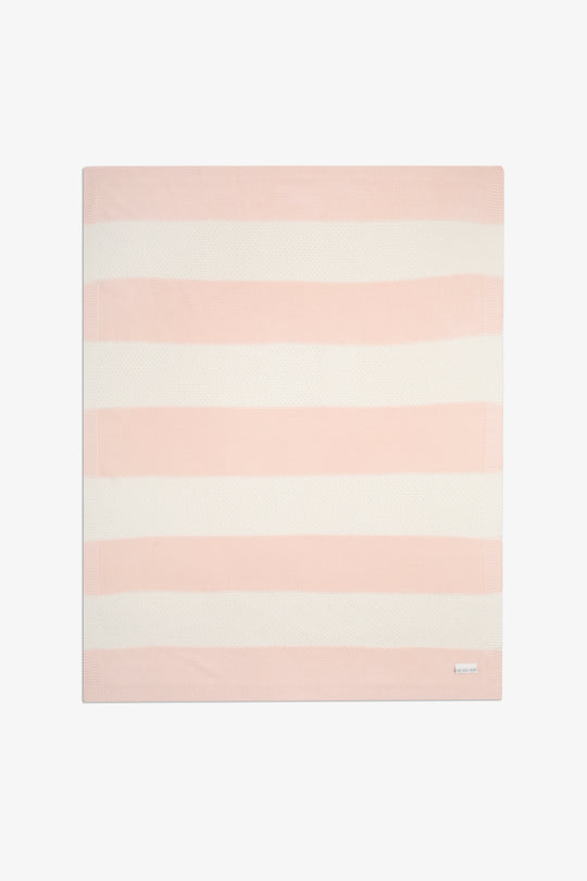 Pink/ Cream Stripe Shawl (PK)