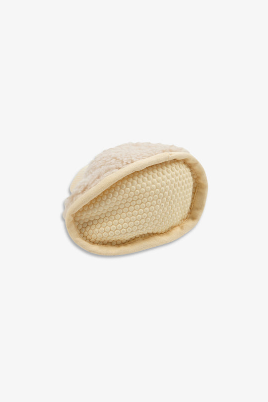 Cream Plush Sherpa Booties