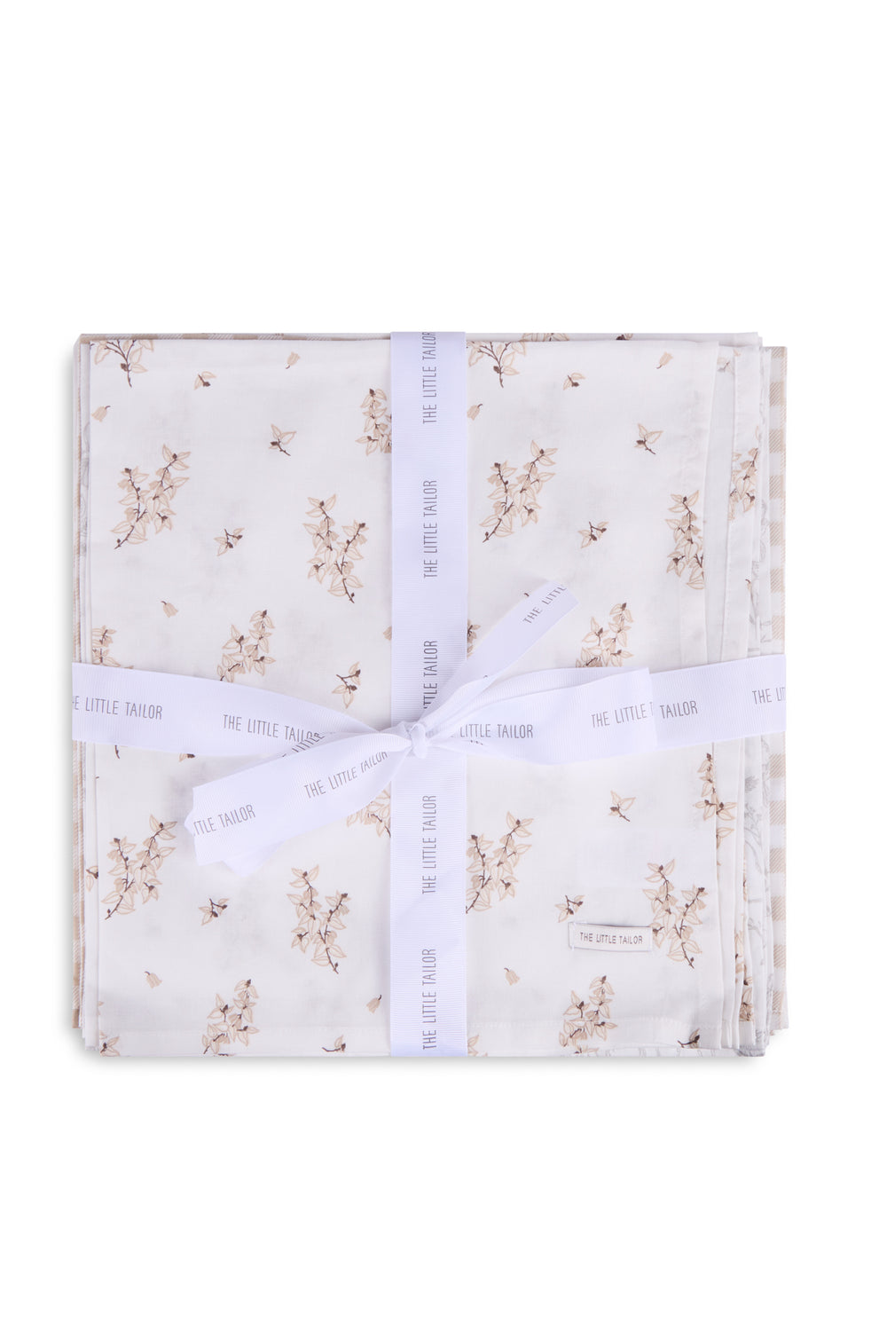 4pk Muslin Squares - Neutral Floral