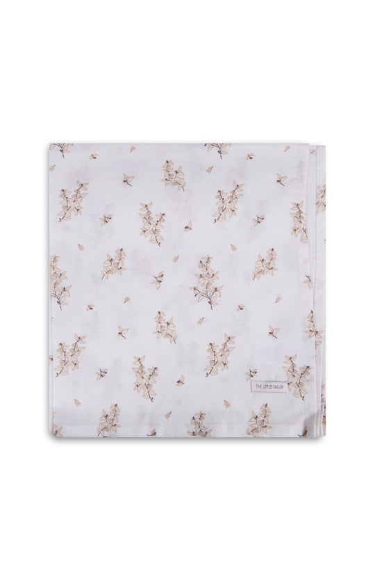 4pk Muslin Squares - Neutral Floral