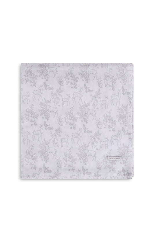 4pk Muslin Squares - Neutral Floral