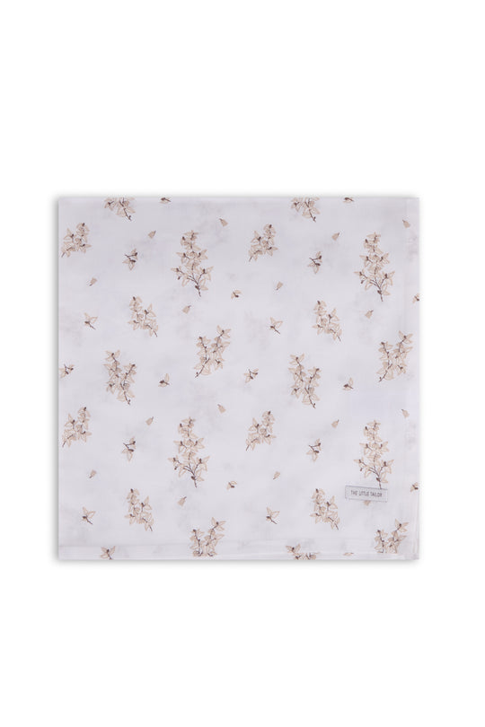 4pk Muslin Squares - Neutral Floral