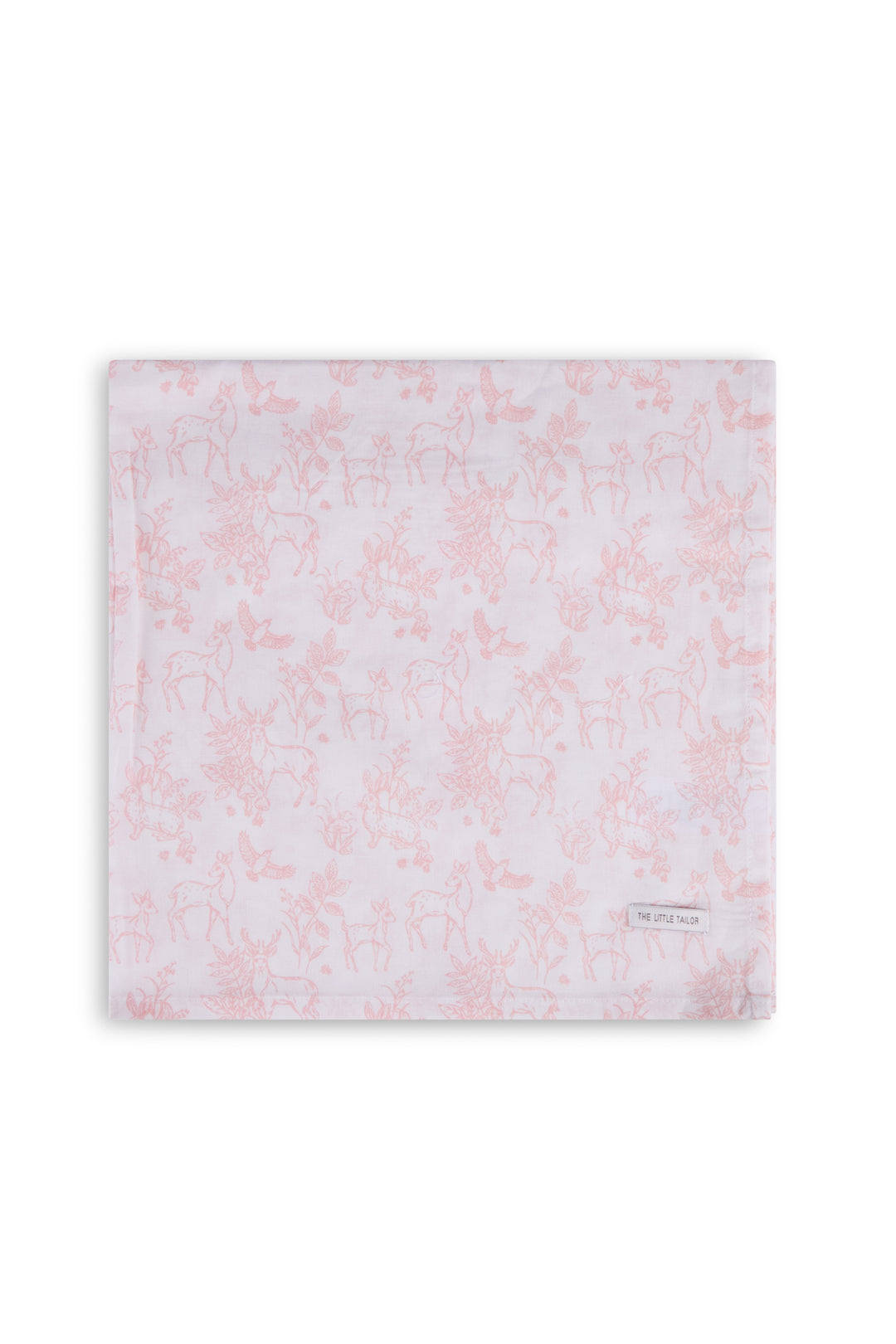 4pk Muslin Squares - Pink Woodland