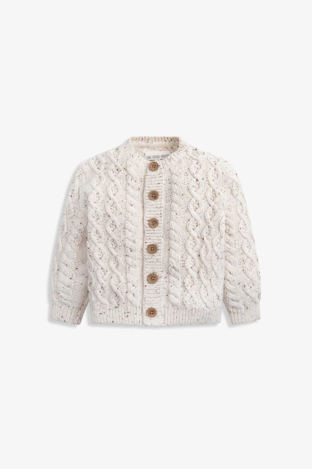 Baby Oatmeal Fisherman Cable Cardigan