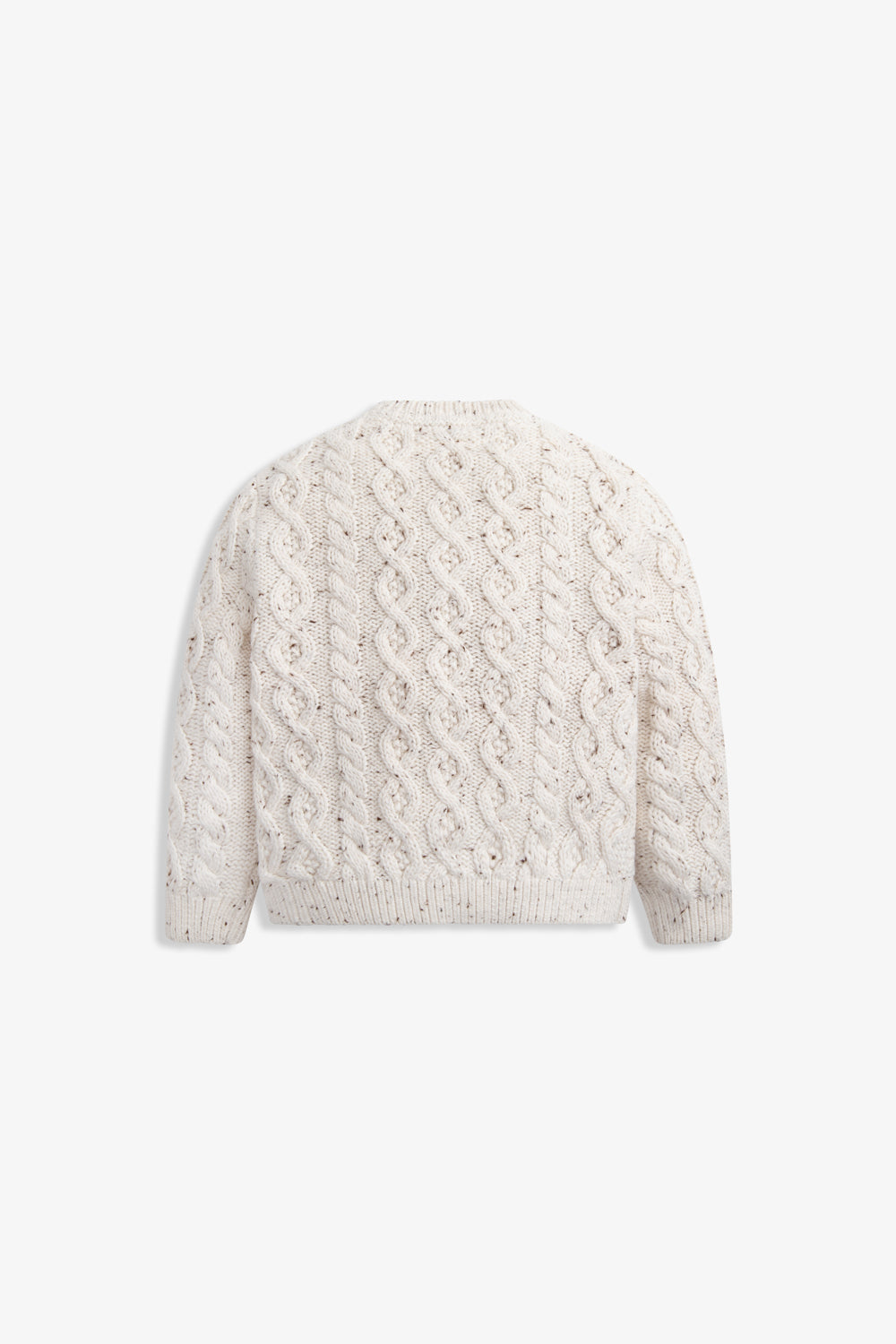 Baby Oatmeal Fisherman Cable Cardigan
