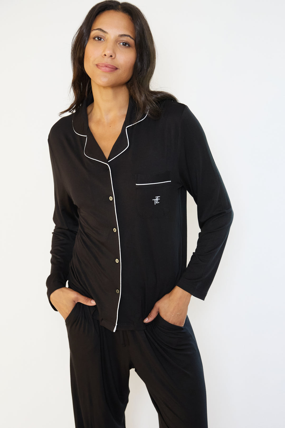 Ecovero™ Jersey Piped Pyjamas