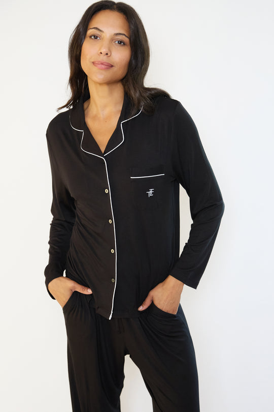 Ecovero™ Jersey Piped Pyjamas