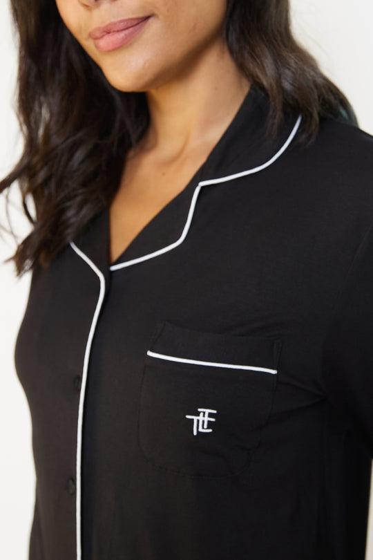 Ecovero™ Jersey Piped Pyjamas