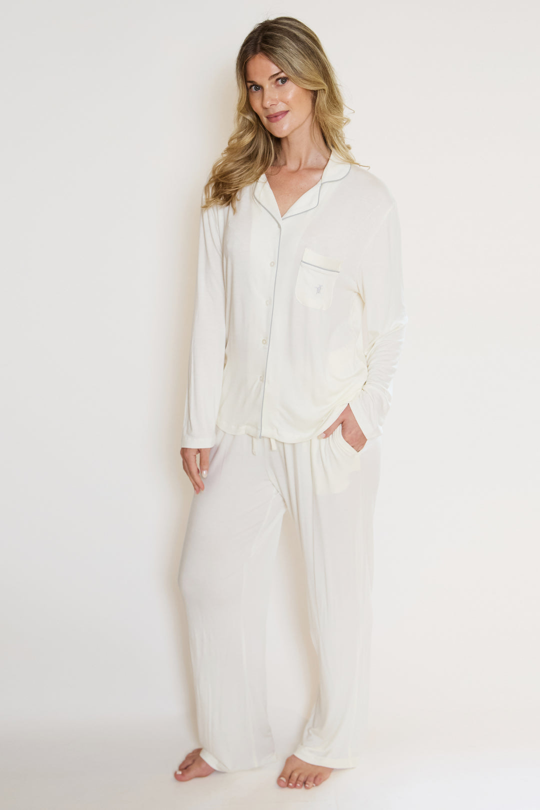 Ecovero™ Jersey Piped Pyjamas