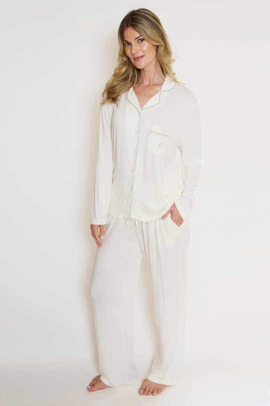 Ecovero™ Jersey Piped Pyjamas