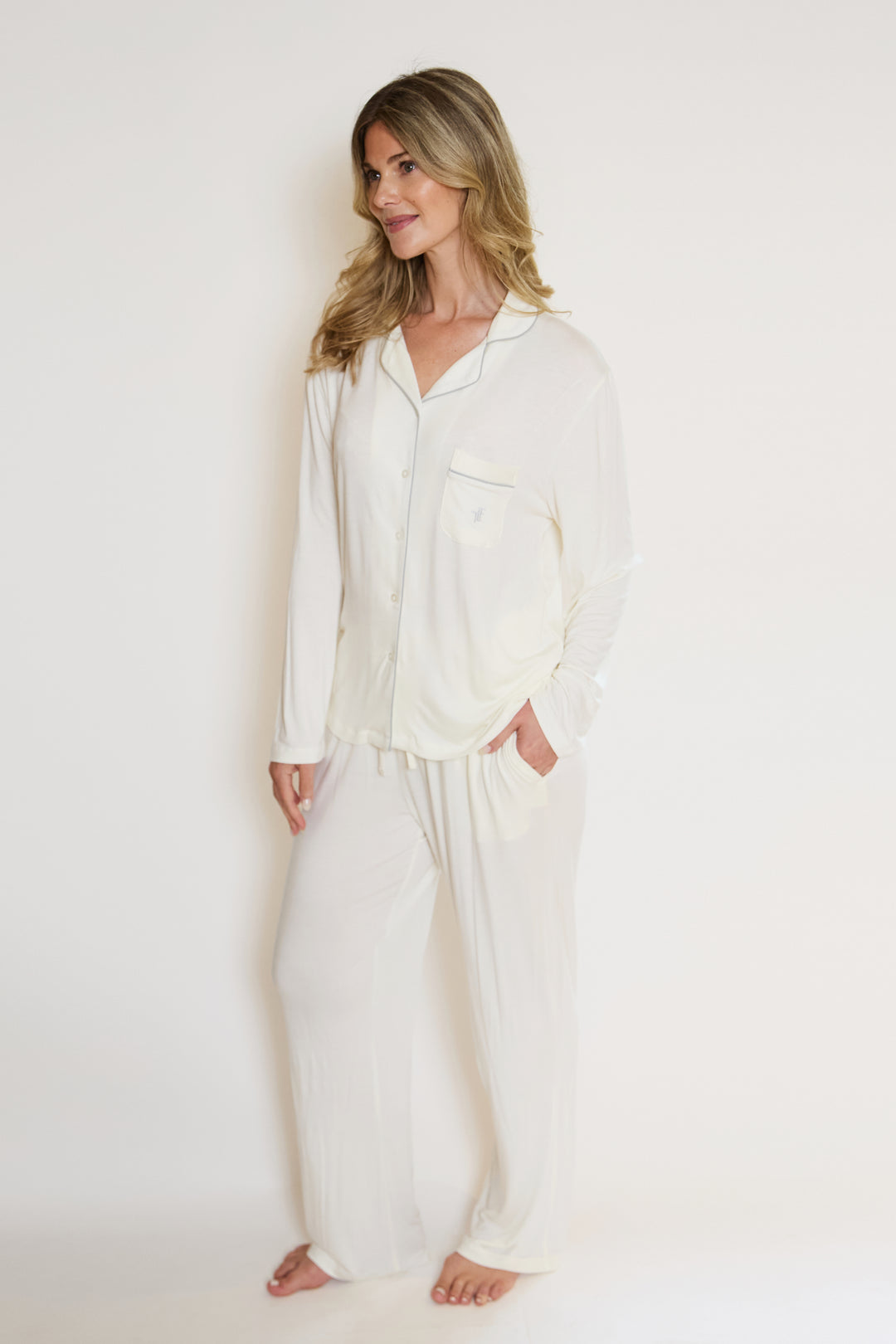 Ecovero™ Jersey Piped Pyjamas