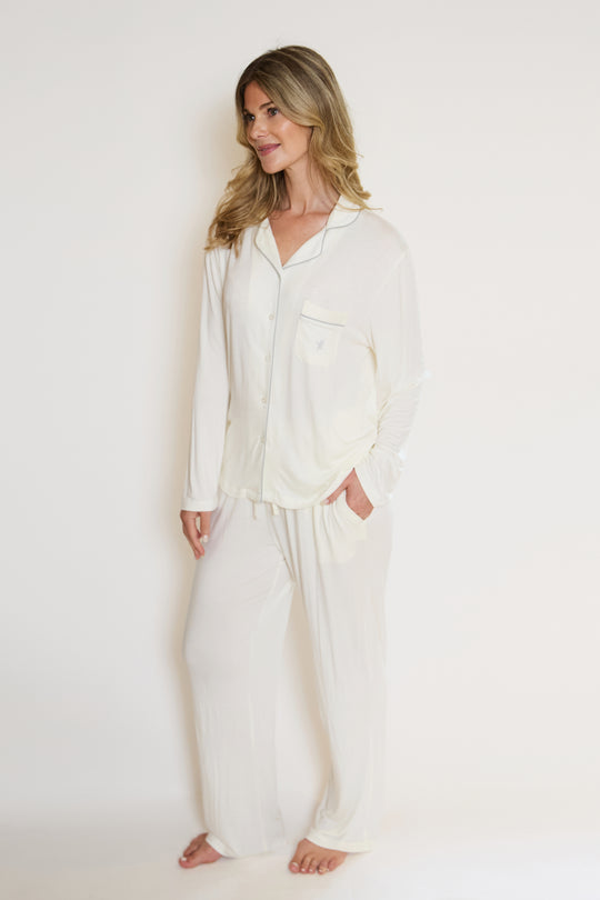 Ecovero™ Jersey Piped Pyjamas
