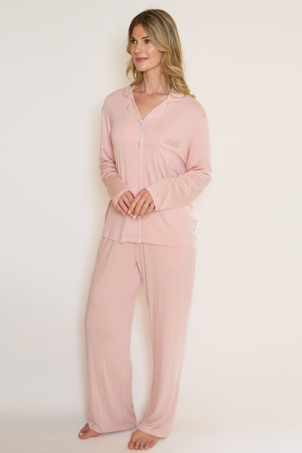 Ecovero™ Jersey Piped Pyjamas