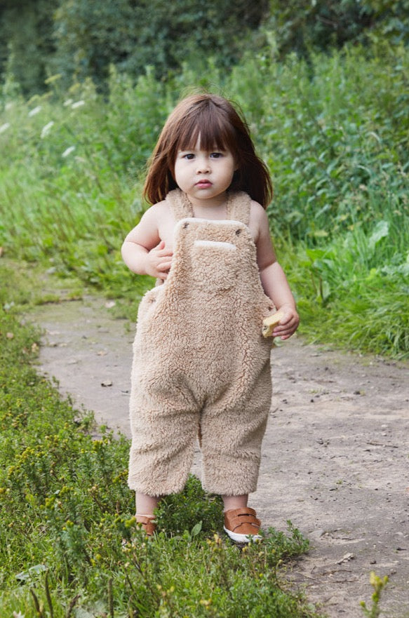 Tan Plush Sherpa Dungaree – The Little Tailor