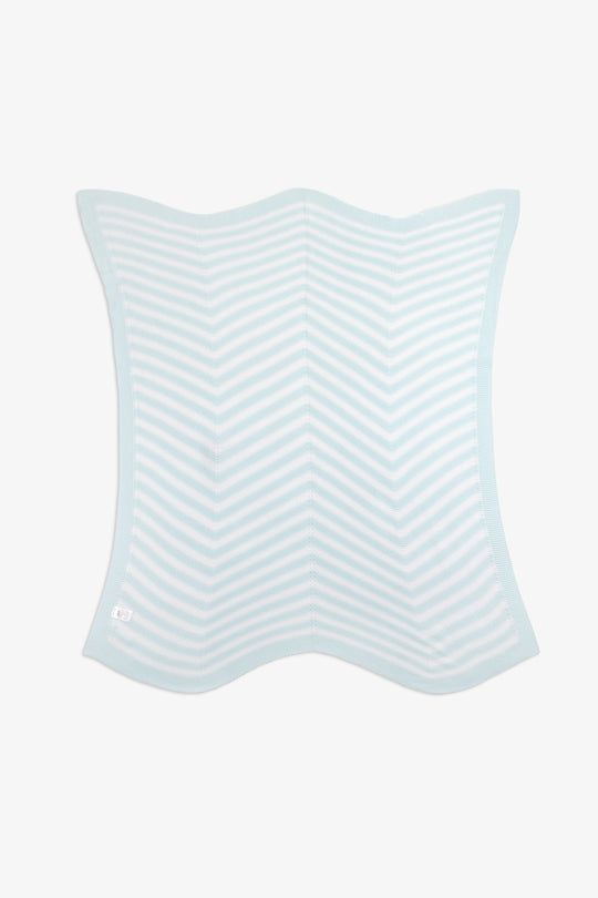 Baby Chevron Design Cotton Knitted Shawl