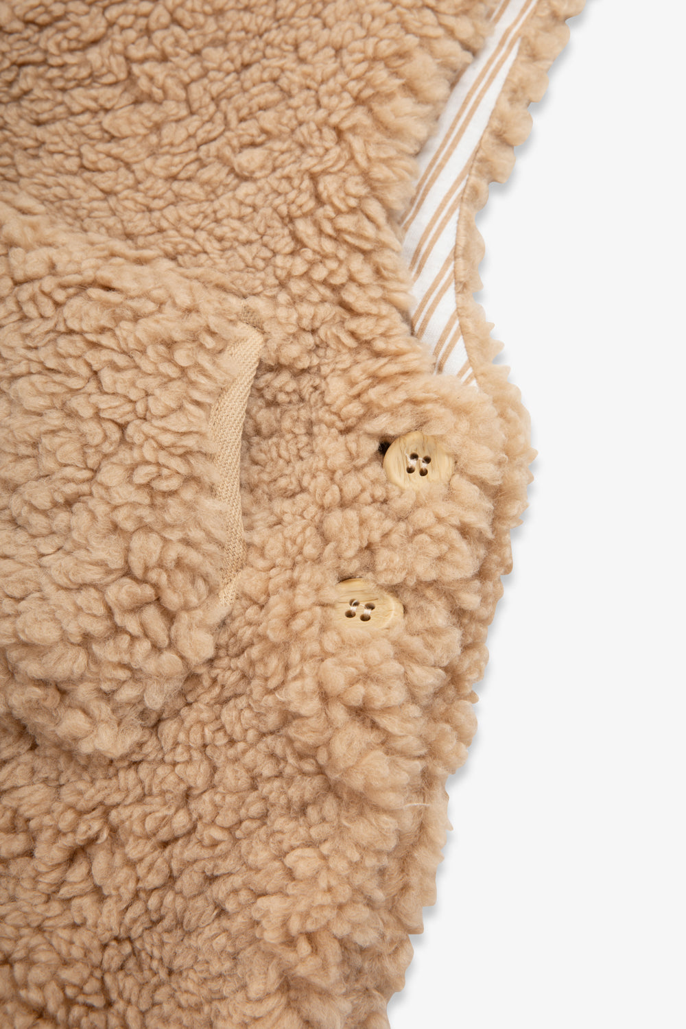 Baby Chunky Sherpa Fleece Dungaree & Bodysuit