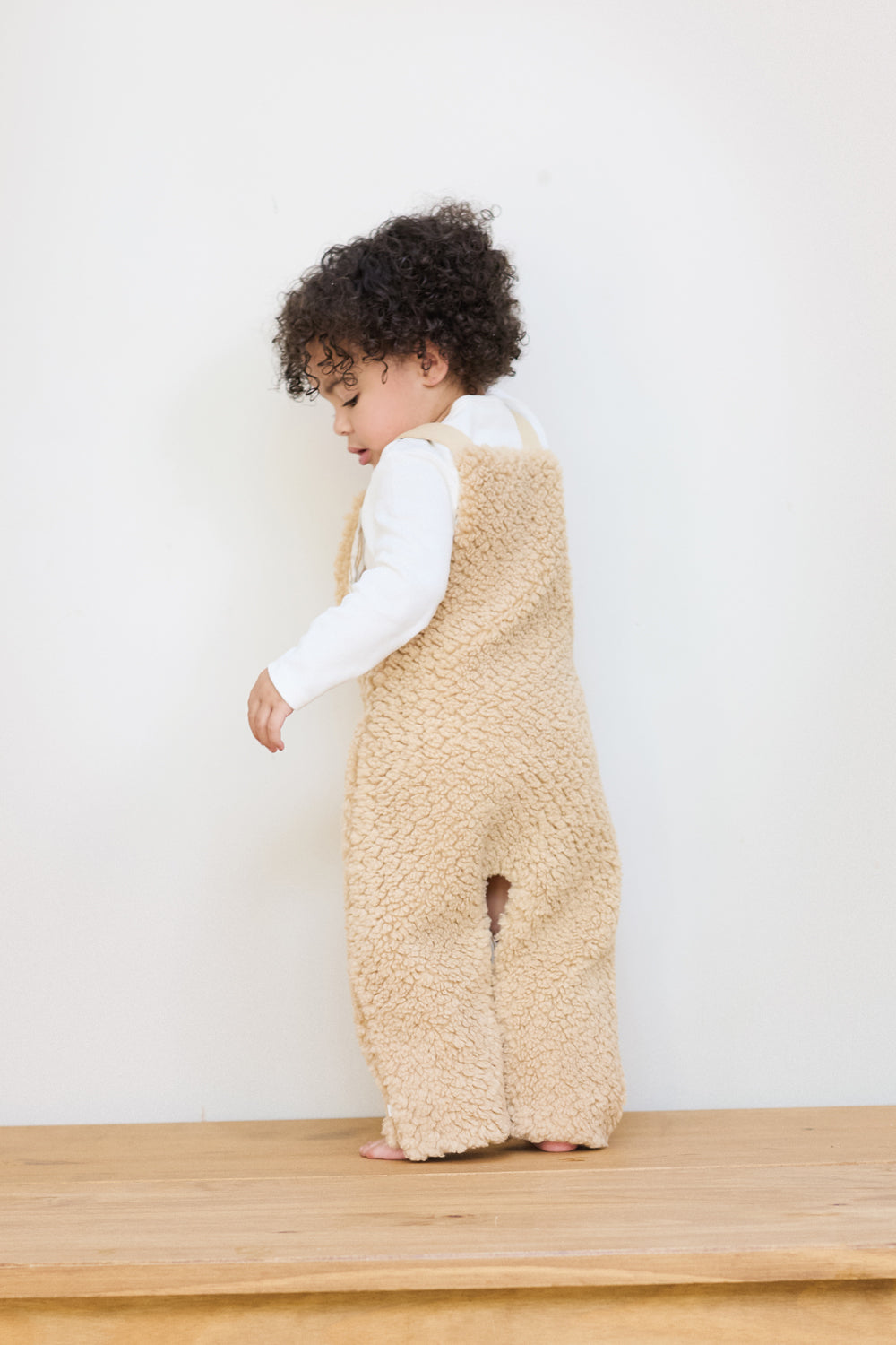 Baby Chunky Sherpa Fleece Dungaree & Bodysuit