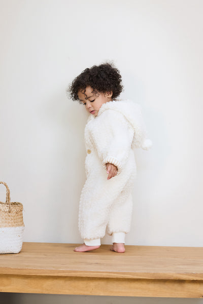 Baby Chunky Sherpa Fleece Pramsuit