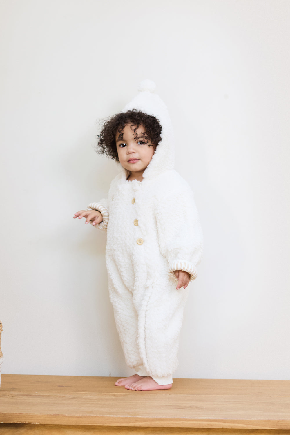 Baby Chunky Sherpa Fleece Pramsuit