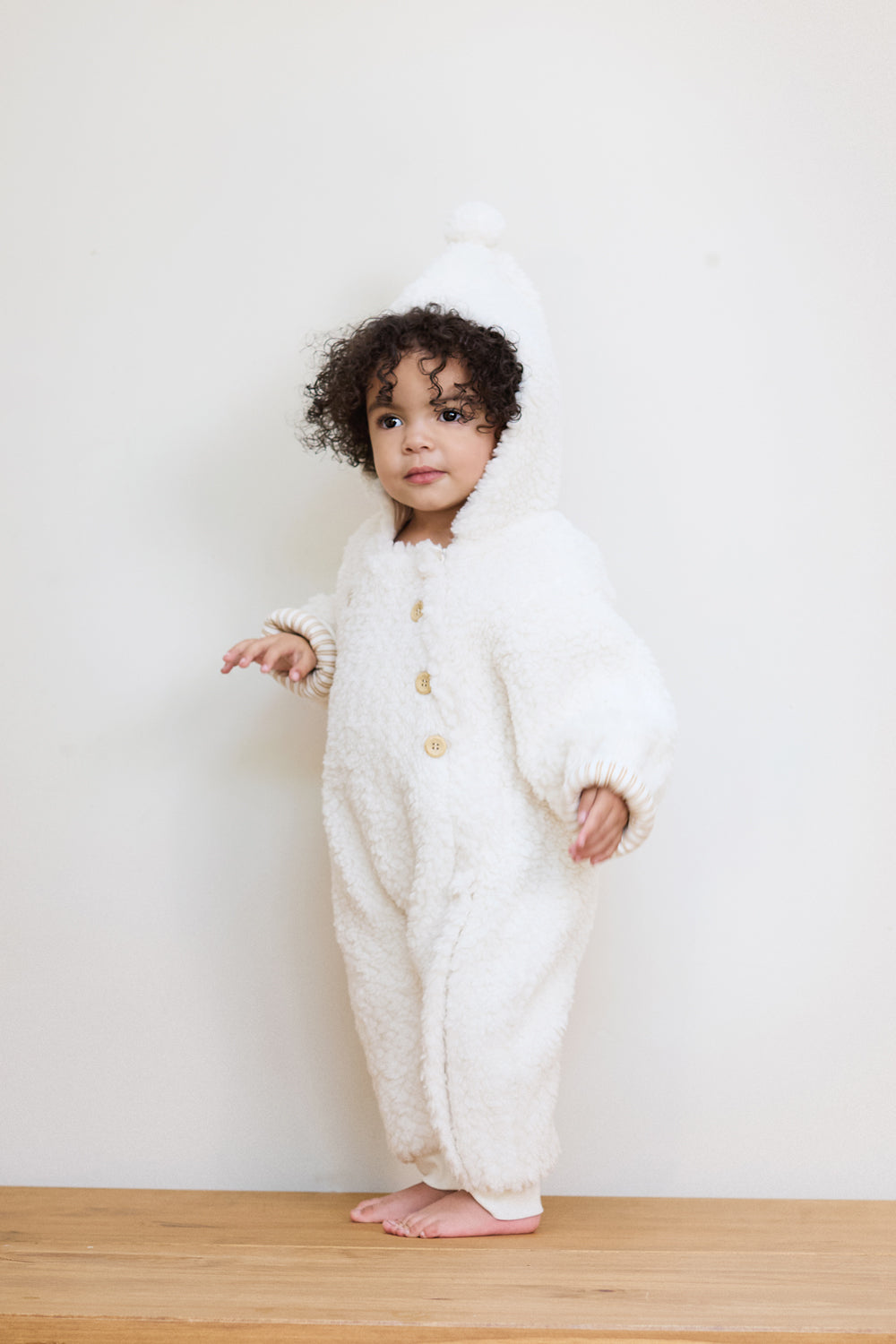 Baby Chunky Sherpa Fleece Pramsuit