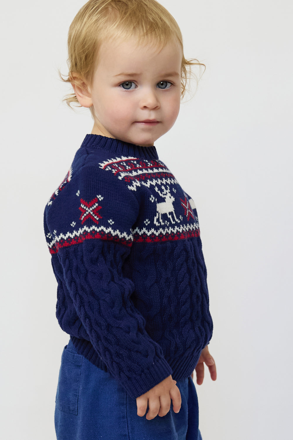 Baby Cable Reindeer Jumper