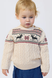 Baby Cable Reindeer Jumper