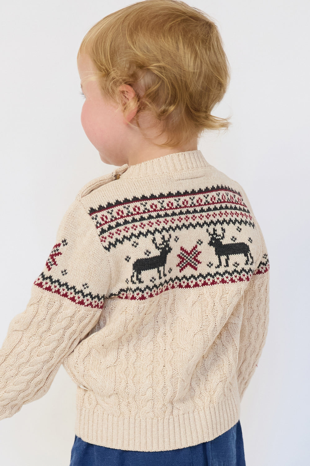 Baby Cable Reindeer Jumper
